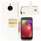 Lommebok deksel for Motorola Moto E4  hvit thumbnail