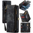 CaseMe 2-i-1 Lommebok deksel Samsung Galaxy S20 svart thumbnail