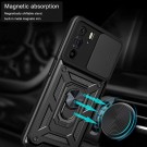 Tech-Flex TPU + PC Deksel med magnetisk Ring Grep Motorola Edge 30 pro 5G svart thumbnail