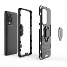 Panther TPU + PC Deksel med Ring Grep Galaxy S20 Ultra svart thumbnail