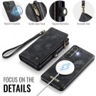 CaseMe 2-i-1 Lommebok deksel Samsung Galaxy S26+ plus 5G svart thumbnail