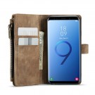 CaseMe retro multifunksjonell Lommebok deksel Samsung Galaxy S9 brun thumbnail