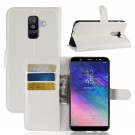 Lommebok deksel for Samsung Galaxy A6 plus (2018) hvit thumbnail