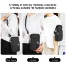 HAWEEL sport bag med lommer for mobil svart thumbnail