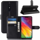 Lommebok deksel for LG G7 Fit svart thumbnail