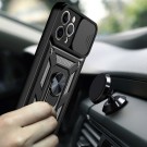Tech-Flex TPU + PC Deksel med Ring Grep iPhone 12 / 12 Pro svart thumbnail