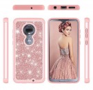 Armor TPU Deksel Bling Glitter Moto G7 Plus/Moto G7 - rosa thumbnail