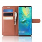 Lommebok deksel for Huawei P30 pro brun thumbnail