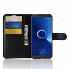 Lommebok deksel for Alcatel 3 svart thumbnail