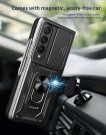 Tech-Flex TPU + PC Deksel med Ring Grep Samsung Galaxy Z Fold 4 5G svart thumbnail