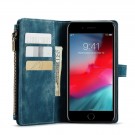 CaseMe Multifunksjonell Lommebok deksel iPhone 6 Plus/7 Plus/8 Plus blå thumbnail
