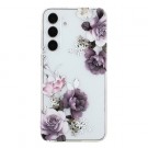 Fashion TPU Deksel for Samsung Galaxy S24 + plus 5G - blomster thumbnail