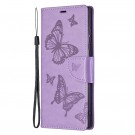 Lommebok deksel til Samsung Galaxy S22 Ultra 5G - Lilla Butterfly thumbnail