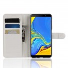 Lommebok deksel for Samsung Galaxy A7 (2018) hvit thumbnail