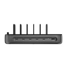 4smarts Ladestasjon 6 porter og 6 ladekabler 100W – Svart thumbnail