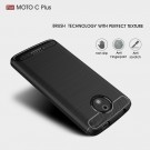 Tech-Flex TPU Deksel Carbon Motorola Moto C Plus svart thumbnail