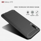 Tech-Flex TPU Deksel Carbon for Galaxy A70 svart thumbnail