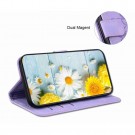 Lommebok deksel til iPhone 17 Air - Lilla Blomster thumbnail