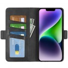 Lommebok deksel Premium for iPhone 15 Plus svart thumbnail