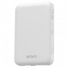 Deltaco magnetisk trådløs powerbank 5000mAh - Hvit thumbnail