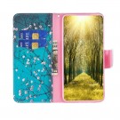 Lommebok deksel for Samsung Galaxy S23 5G - Rosa blomster thumbnail