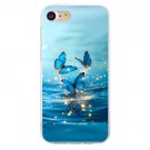 Fashion TPU Deksel iPhone 7/8/SE (2020/2022) - blue Butterfly thumbnail