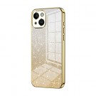 Fashion TPU Deksel Glitter Powder iPhone 14/13 - Gull thumbnail