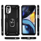 Armor TPU + PC Deksel med Ring Grep Motorola Moto G22 svart thumbnail