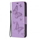 Lommebok deksel til Samsung Galaxy S25+ plus 5G - lilla Butterfly thumbnail