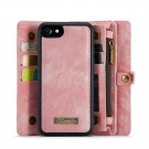 CaseMe 2-i-1 Lommebok deksel iPhone 6s/7/8/SE (2020/2022) rosa thumbnail