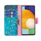 Lommebok deksel for Samsung Galaxy A13 5G/A04s - Rosa blomster thumbnail