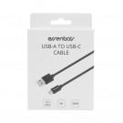 Essentials USB Type USB-A - USB-C Ladekabel 1m - Svart thumbnail