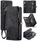 CaseMe 2-i-1 Lommebok deksel Samsung Galaxy S24 FE 5G svart thumbnail
