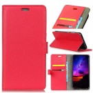 Lommebok deksel for Motorola Moto E5 Plus rød thumbnail