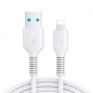 JOYROOM USB-A til 8-Pin Lightning Ladekabel 1m - hvit thumbnail