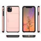 Hybrid TPU + PC Deksel plass til kort iPhone 11 Roségull thumbnail