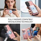 CaseMe 2-i-1 Lommebok deksel Samsung Galaxy S26 5G rosa thumbnail