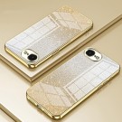 Fashion TPU Deksel Glitter Powder iPhone 16e - Gull thumbnail