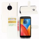 Lommebok deksel for Motorola Moto E4 Plus hvit thumbnail