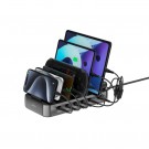 4smarts Ladestasjon 6 porter og 6 ladekabler 100W – Svart thumbnail