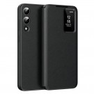 Smart Clear View Flip deksel Samsung Galaxy S25 Edge 5G - Svart thumbnail