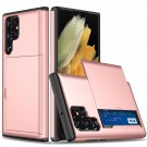 Lux Hybrid TPU + PC Deksel plass til kort Galaxy S23 Ultra 5G Roségull thumbnail