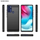 Tech-Flex TPU Deksel Carbon for Motorola Moto G60s svart thumbnail