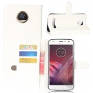 Lommebok deksel for Motorola Moto Z2 Play/Z2 Force hvit thumbnail