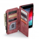 CaseMe multifunksjonell Lommebok deksel iPhone 6 Plus/7 Plus/8 Plus rød thumbnail