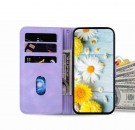 Lommebok deksel til iPhone 17 - Lilla Blomster thumbnail