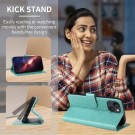 Lommebok deksel for Samsung Galaxy S26 Ultra 5G - Blomster grønn thumbnail