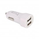 Universal dobbel USB-billader 20W - hvit thumbnail