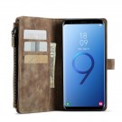 CaseMe multifunksjonell Lommebok deksel Samsung Galaxy S9 plus brun thumbnail