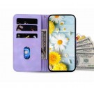 Lommebok deksel til iPhone 17 Air - Lilla Blomster thumbnail